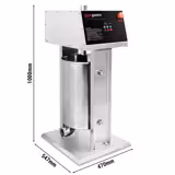 Automatische worstenvuller & churrosmachine - 30L - rvs - 180W - met voetpedaal - incl. 4 vulbuizen - incl. 3 churrosvormen