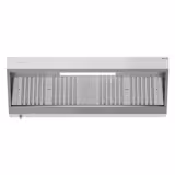Hotte murale avec moteur - 2000mm - avec régulateur, filtre & lampe