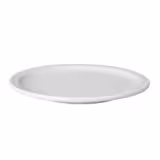 (3 pieces) Flat Dinner Plates – Porcelain - Ø24 cm - White - Microwave, Oven & Dishwasher Safe - 300°C