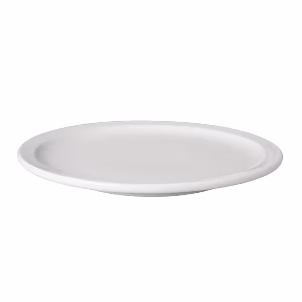 (3 stuks) Budgetline Mammoet - bord - vlak - rond - porselein - Ø240mm - wit