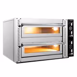 Commercial Electric Pizza Oven – 4+4 x 25 cm – Manual – Incl. Stand