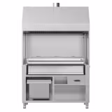 Kolgrill - 1,36m - rostfritt stållook