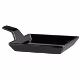 (24 szt.) FLYING BUFFET - Talerz płytki - prostokątny - Melamina - 120x95mm - Czarny