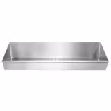 Bac à frites en acier inoxydable - 1000x300mm - avec filtre égouttoir