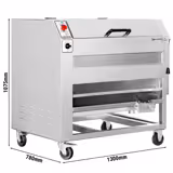 Elektrische Aardappelschrapmachine - inhoud 70kg - capaciteit 600kg/u - 750W - 230V - 1400tpm