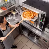 Horno para pizza eléctrico - 2 cámaras - piedra refractaria - 1+1x Ø35cm - 230V - Manual - hasta 450°C