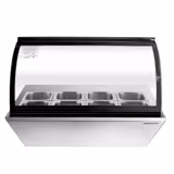 Countertop refrigerated display case - 67L - 765mm - Double glazing - square - for 8x GN 1/6 or 4x GN 1/3