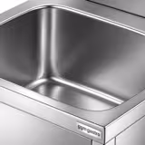 Lavamani & lavatoio - Acciaio inox - con Rubinetto miscelatore, Dispenser per sapone, Alzatina