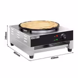 Crepera eléctrica PROFESIONAL - Manual - Ø 400mm incl. esparcidor de masa