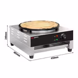 Aparat de făcut clătite / Crepieră profesională - Manuală - o plită - Ø 400 mm