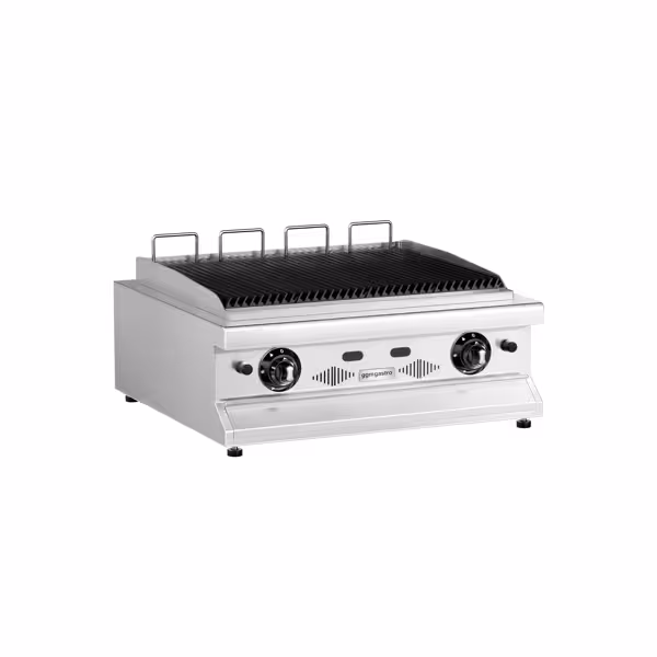 Gas watergrill - 10,4kW - 800mm - Gietijzeren rooster - Tafelmodel - 730mm diep - RVS