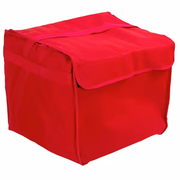 Pizzabezorgtas - voor 8 pizzadozen - 37x37cm - rood