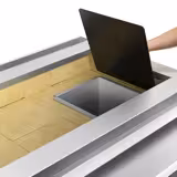 Grătar pe cărbuni - 0,8 m - 2 grătare din fontă