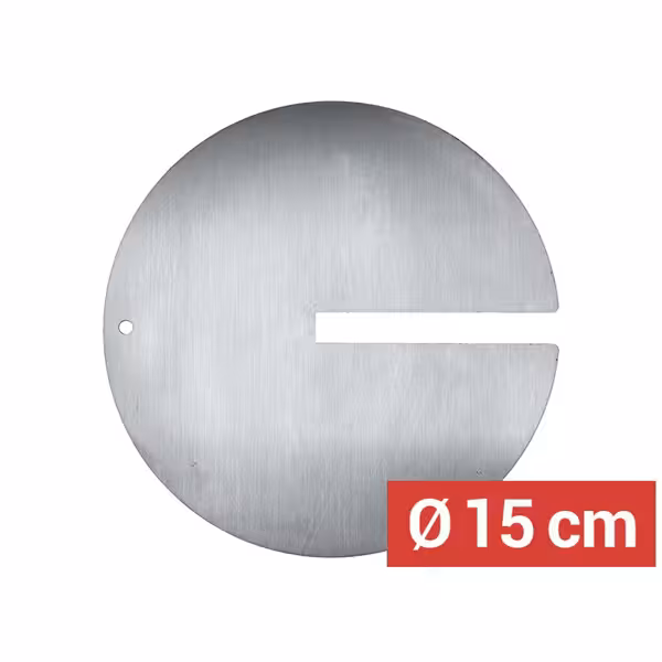 Vleesschaal met sleuf voor döner-spies - Ø 150 mm