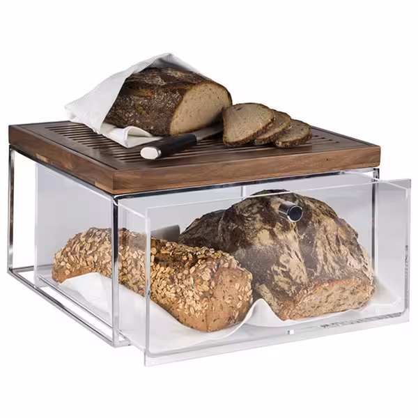  Çekmece seti - 3 parçalı set - metal stand, akrilik çekmece ve kesme tahtasından oluşur