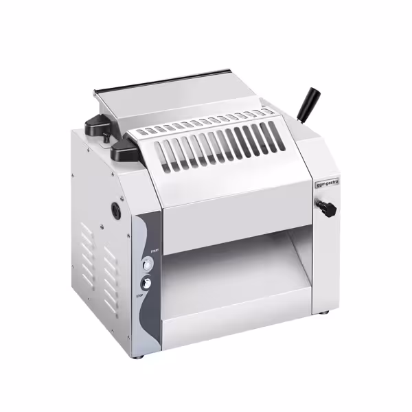 Commercial Pizza Dough Roller - for 250mm pasta and pizza dough - 270W - Dough thickness 0 to 10mm