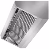 Commercial Wall-Mounted Extraction Canopy - 2000mm - with Baffle Filters & LED Lighting