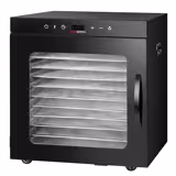 Dörrgerät / Dörrautomat - mit 10 Ablagen - Schwarz - 800 Watt