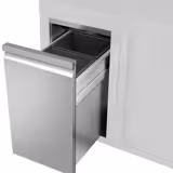 Poubelle PREMIUM – module sous plan – avec 2 bacs en plastique sur rails – compatible avec les meubles sous évier SSIE2 et ATK, profondeur 600 mm