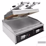 Gyors Dupla kontakt grill / panini grill - 12 kW - programozható - digitális kijelzővel - felül és alul bordázott