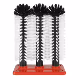 (2 Stück) FUCHS | DELFIN® Gläser-Spülbürste - 3x240mm - mit Kunststoffbodenplatte - 1-2-3