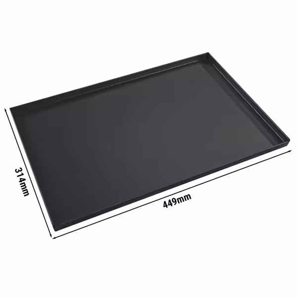 Bakplaat - Aluminium - 449x314mm - hoogte: 26mm - antiaanbaklaag - passend voor airfryer HLFV300