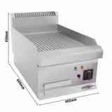 Elektro Bratplatte - 4,5 kW - Gerillt