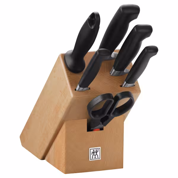 ZWILLING | VIER STERNE - Messenblok set - 7 stuks - Natuurlijk