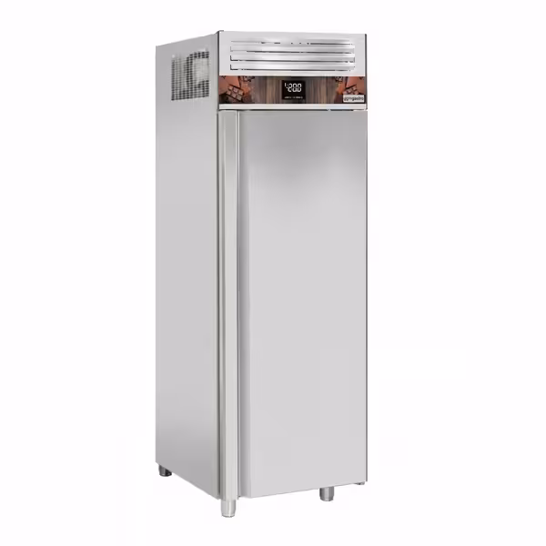 Frigorifero per cioccolato in acciaio inox PREMIUM - GN 2/1 - 700L - 12–18°C - con 1 porta