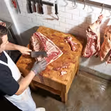 Billot de boucher professionnel en Bois d’acacia - 500x500mm - 250mm d’épaisseur