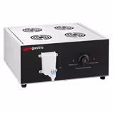 Set of 2 commercial dumpling & dim sum steamers - 2.5 kW - manual - incl. 32 bamboo baskets & 8 lids