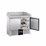 Commercial Pizza Prep Counter - Granite Top PREMIUM - 2300x700mm - with 5 doors
