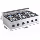 Gasfornuis - 36 kW - 6 -pits 