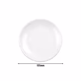 (6 pieces) SELTMANN WEIDEN | Flat Porcelain Plate Ø 155 mm Meran Steak & More – White, Stackable, Abrasion Protection, Easy-Clean