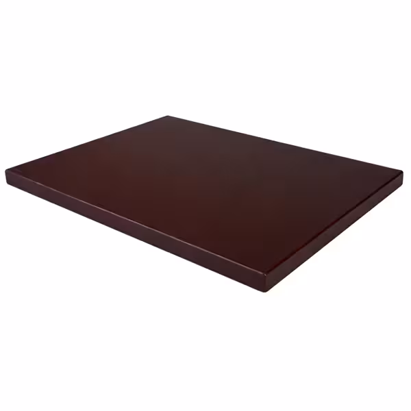 Snijplank - 600x400mm - Dikte: 20mm - HACCP-conform - Polyethyleen - Bruin - Vaatwasmachinebestendig