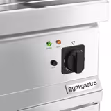 Plaque de cuisson électrique avec revêtement en chrome dur - 9 kW - lisse - incl. soubassement avec 2 portes