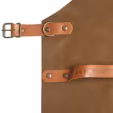 (6 pièces) KARLOWSKY | Tablier à bavette en cuir - Caramel