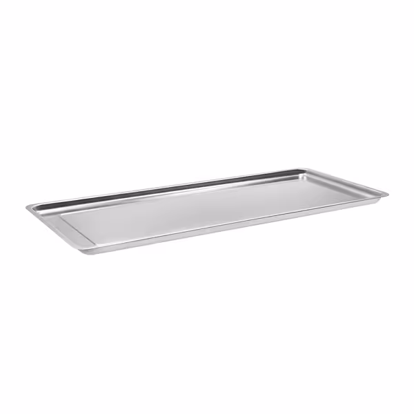 Serveerplateau - RVS - met opstaande rand - 820x270x20mm - hoogte: 20mm