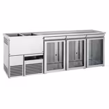 Direct Draw Beer Dispenser / Kegerator PREMIUM - 2500x700mm - Triple Glass Doors