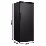 Lagerkühlschrank ECO - 400 Liter - mit 1 Tür - Innenseite der Tür aus Kunststoff - Schwarz