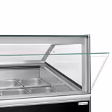 Vetrina Gelato ADAM - 1723mm - Refrigerazione ventilata - con Illuminazione LED - per 18x Vasca da gelato da 5 Litri / 12x Vasca da gelato da 7 Litri - Nero