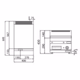 Elektrische bakplaat - 4,5kW - Glad - Bakoppervlak: 395x500mm