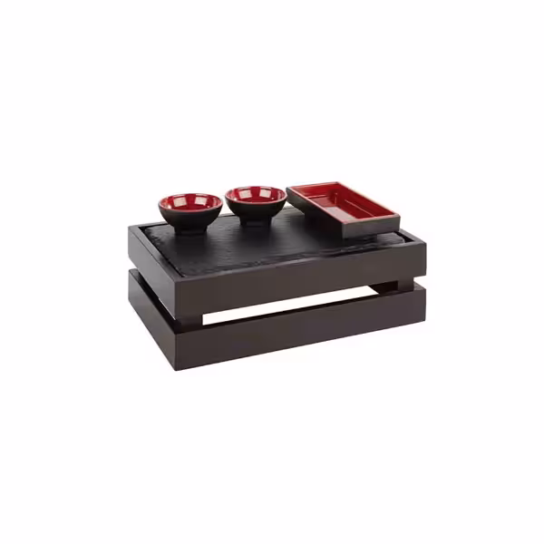 Houten krat - SUPERBOX - zwart - 290x185mm - Hoogte: 105mm