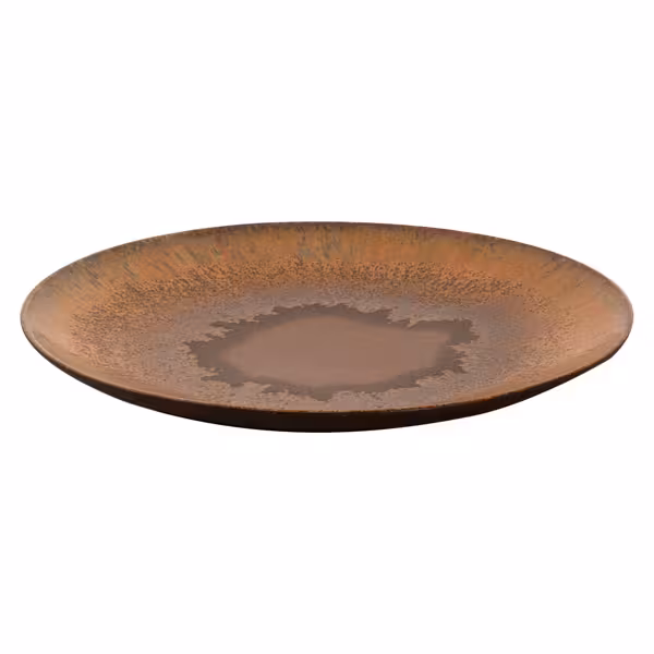 (4 pcs) CECIL | Plate - flat - Stoneware - Ø270mm - Brown