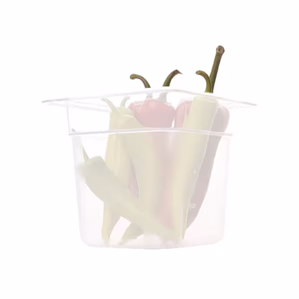 Polypropylene Gastronorm Container GN 1/6 – Translucent – Height: 65 mm