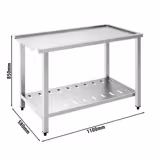 Pass Through Dishwasher Outlet Table - 1100mm - Mounted right - for DSHI1080WD