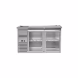 Barkoelkast PREMIUM PLUS - 1550x700mm - 2 glazen deuren