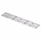 (6 piezas) Tapa de acero inoxidable GN 2/4