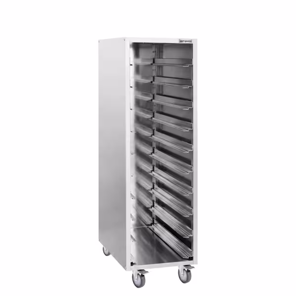 Edelstahl Tablettwagen - für 10x GN 1/1 oder 10x EN 600x400