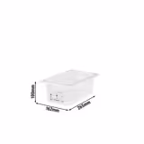 (6 pieces) CAMBRO | SafeTrak – Polypropylene – GN 1/4 container – translucent – height: 100mm